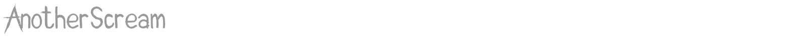 Another Scream font preview